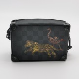 Louis Vuitton(LV) Soft Trunk Bag Limited Edition Wild Animals Damier Graphite Mini — thumbnail 3