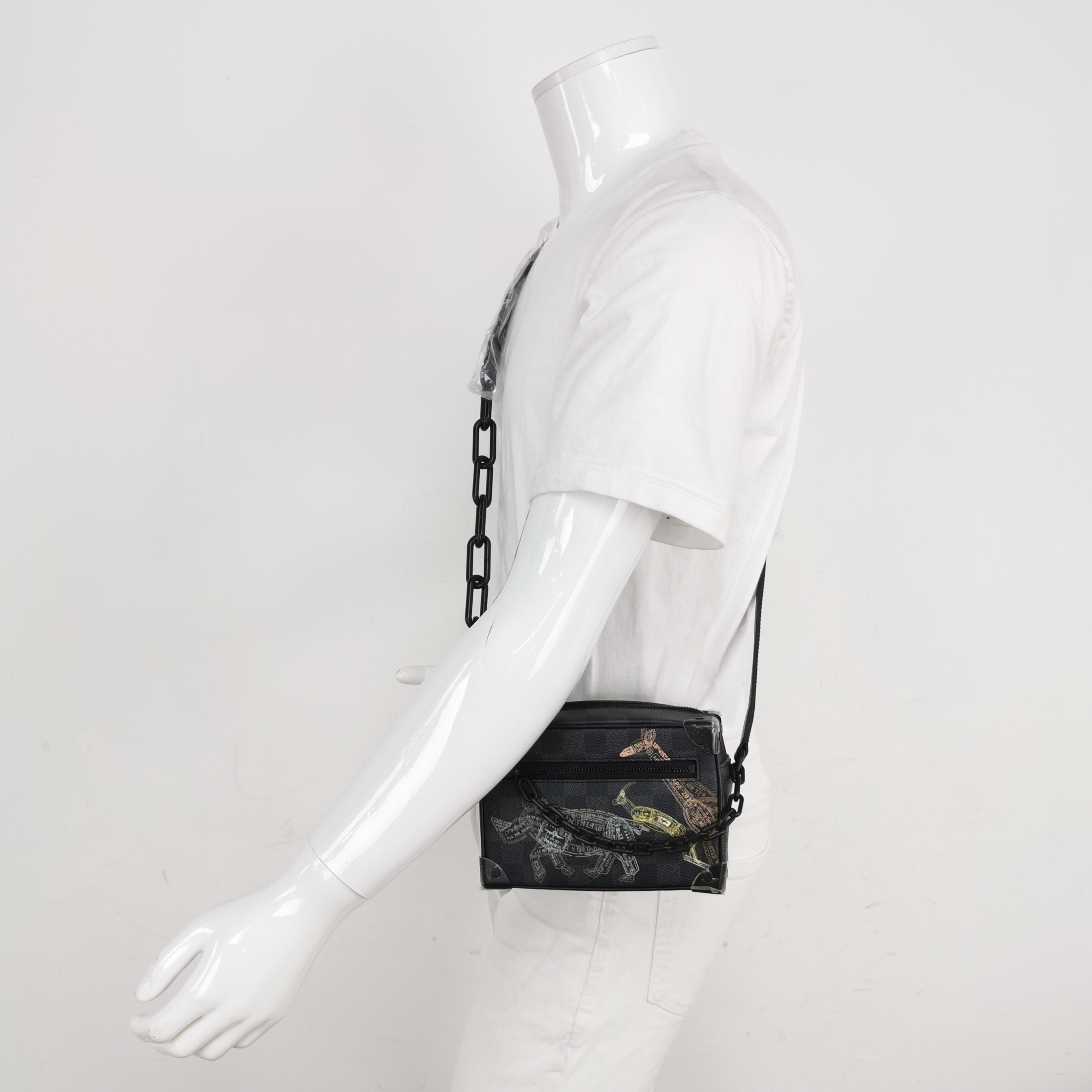 Louis Vuitton(LV) Soft Trunk Bag Limited Edition Wild Animals Damier Graphite Mini — alternate view