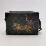Louis Vuitton(LV) Soft Trunk Bag Limited Edition Wild Animals Damier Graphite Mini — thumbnail 3