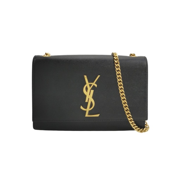 Saint Laurent(YSL) Classic Monogram Crossbody Bag Grainy Leather Small — pre-owned, Vierlot