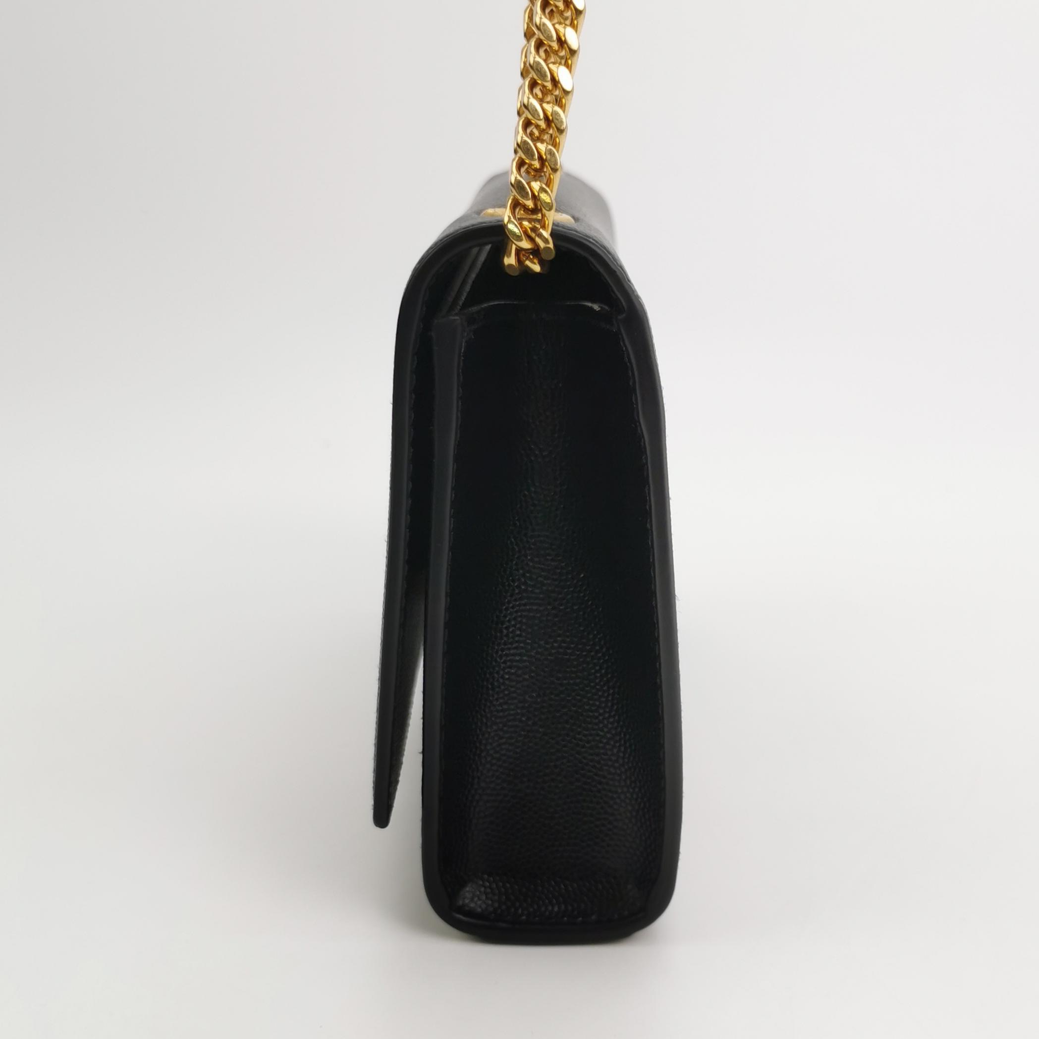 Saint Laurent(YSL) Classic Monogram Crossbody Bag Grainy Leather Small
