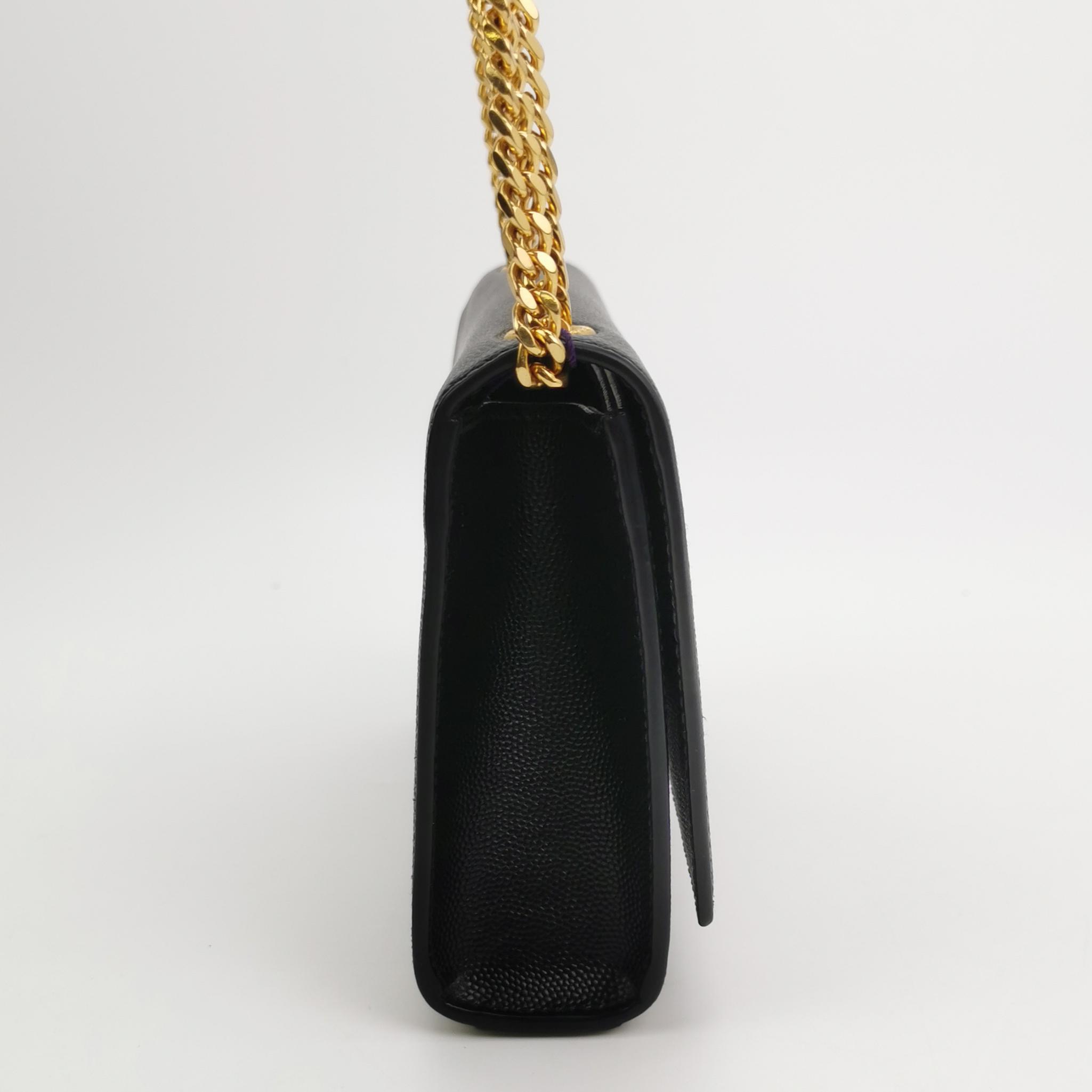 Saint Laurent(YSL) Classic Monogram Crossbody Bag Grainy Leather Small