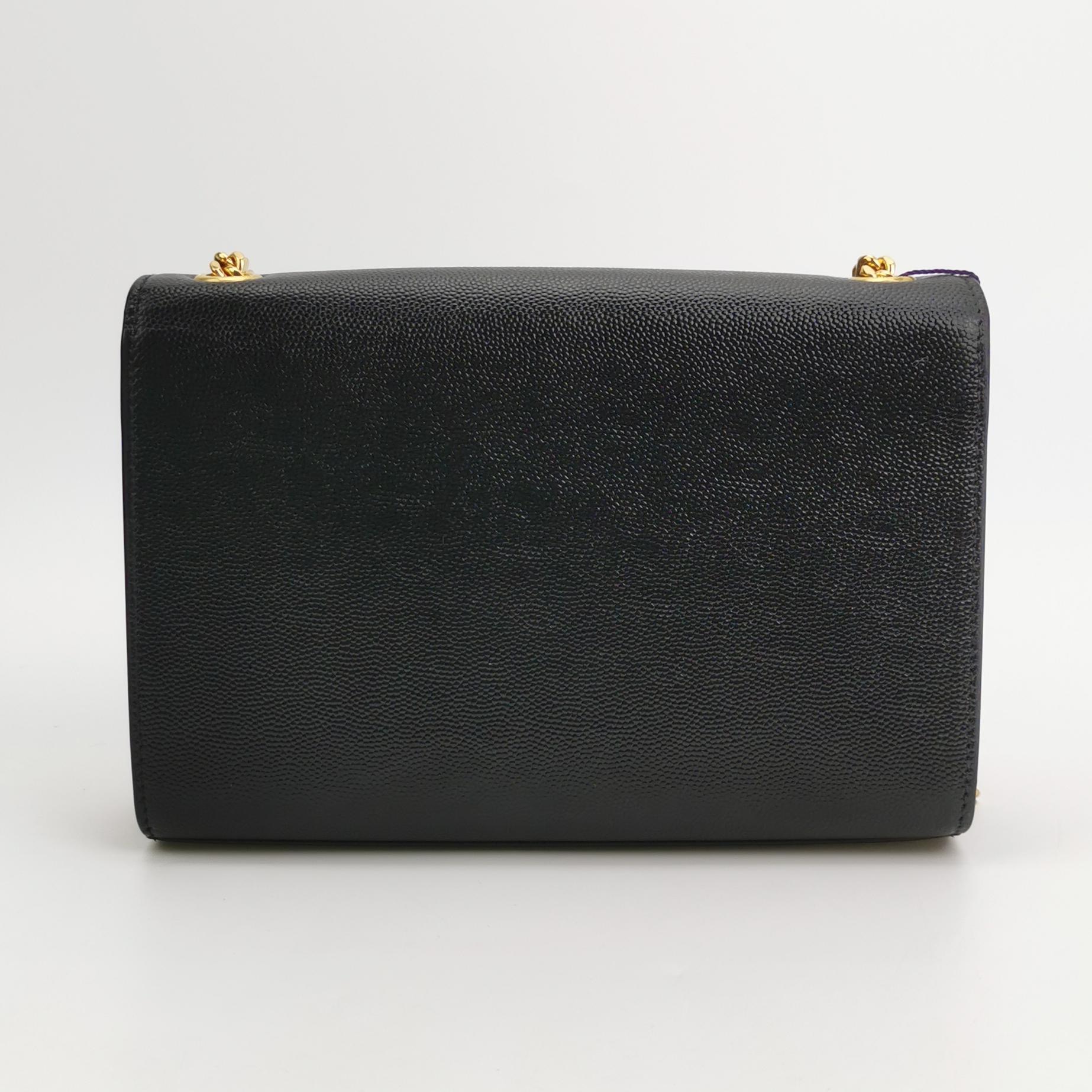 Saint Laurent(YSL) Classic Monogram Crossbody Bag Grainy Leather Small