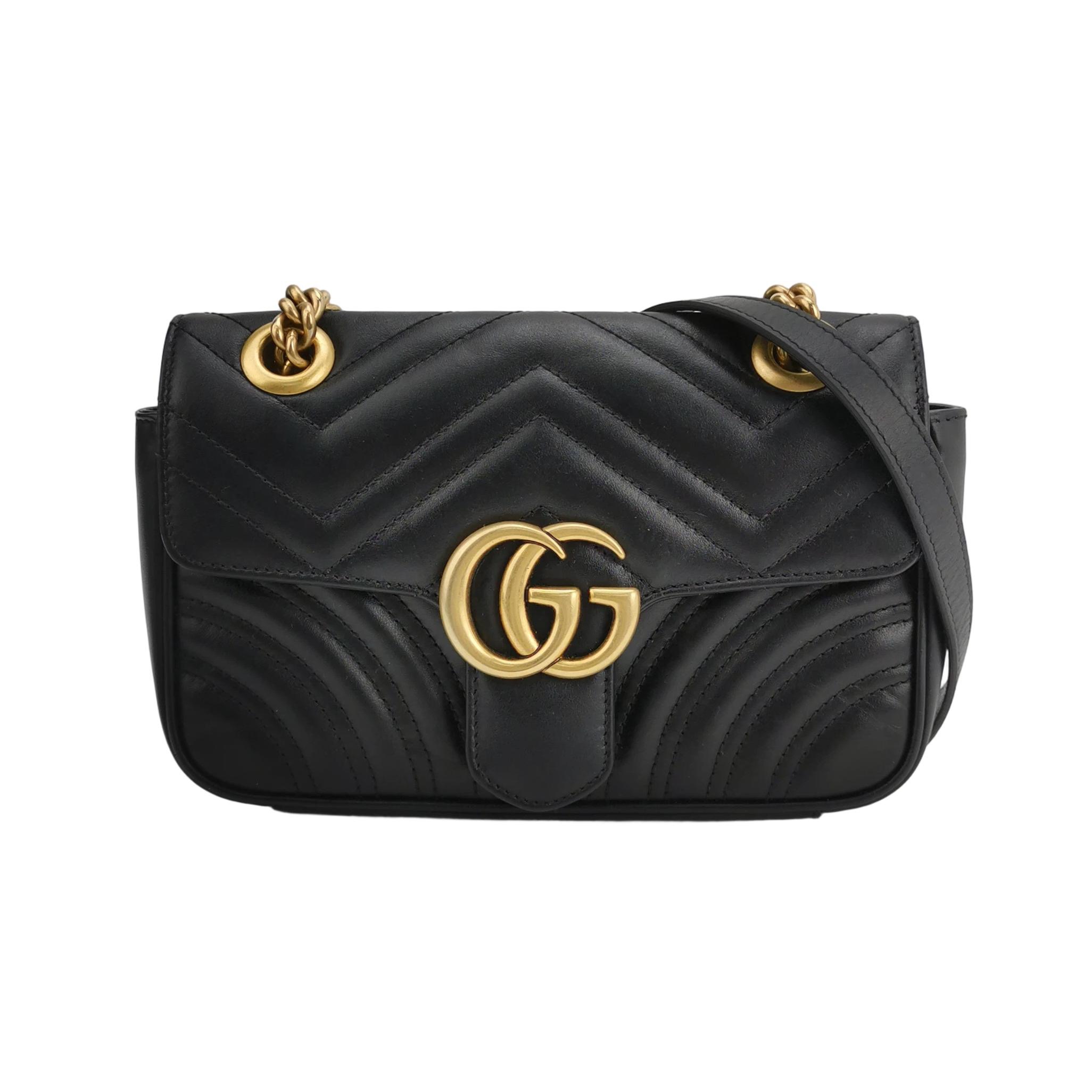 Gucci GG Marmont Flap Bag Matelasse Leather Small — photo 1 of 16