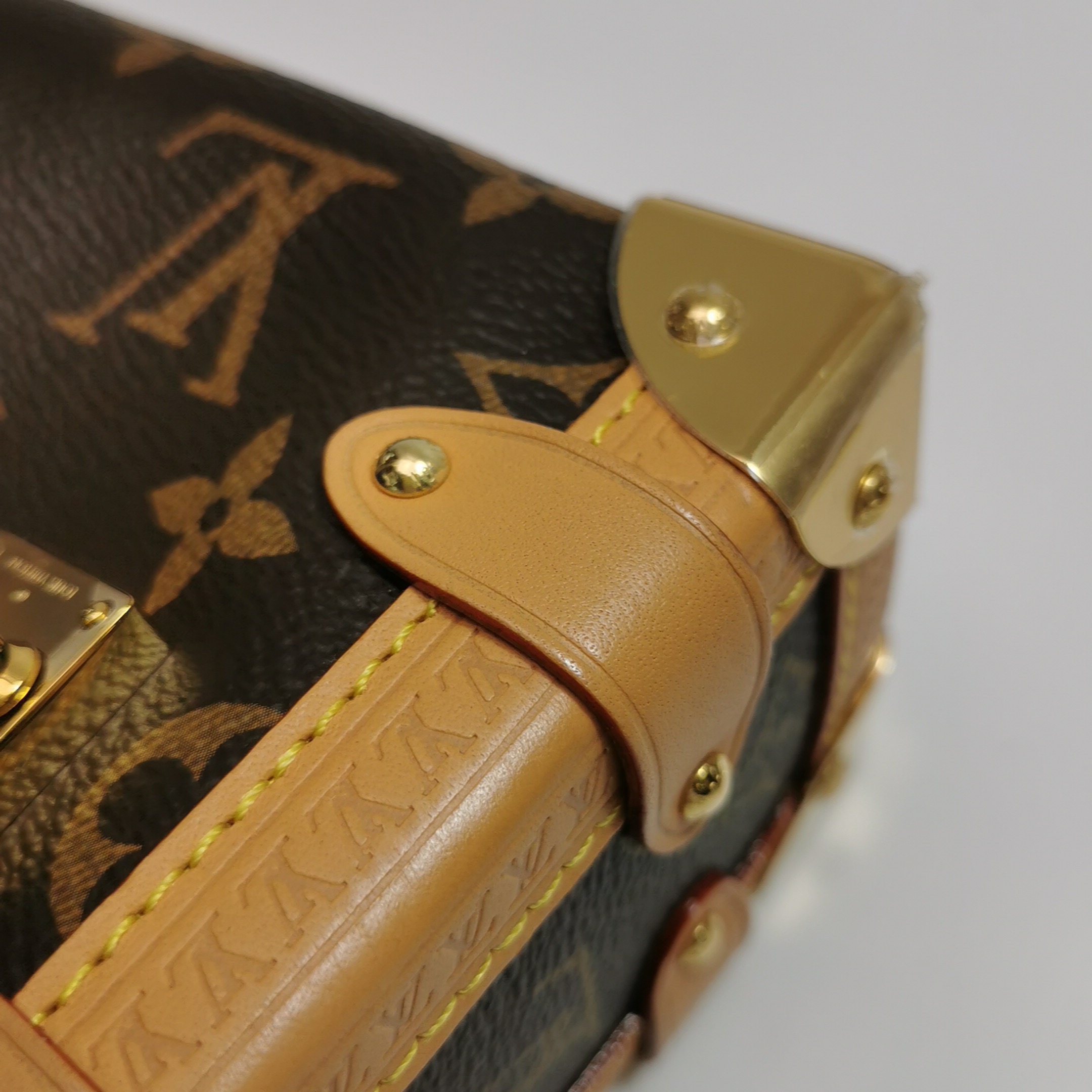 Louis Vuitton(LV) Side Trunk Handbag Monogram Canvas PM — photo 17 of 24