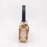 Louis Vuitton(LV) Side Trunk Handbag Monogram Dune Canvas MM — thumbnail 3