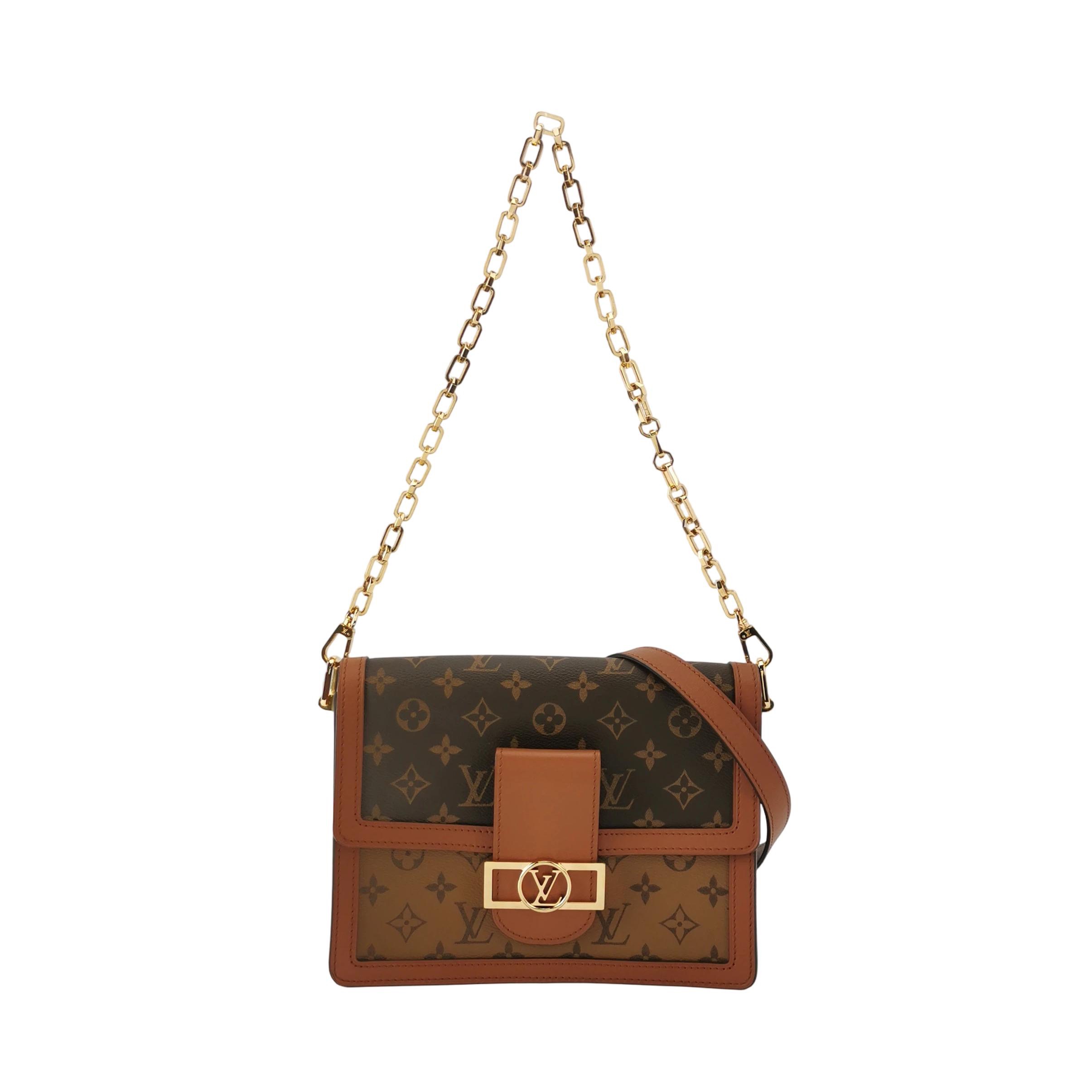 Louis Vuitton(LV) Dauphine Shoulder Bag Reverse Monogram Canvas MM — photo 1 of 15
