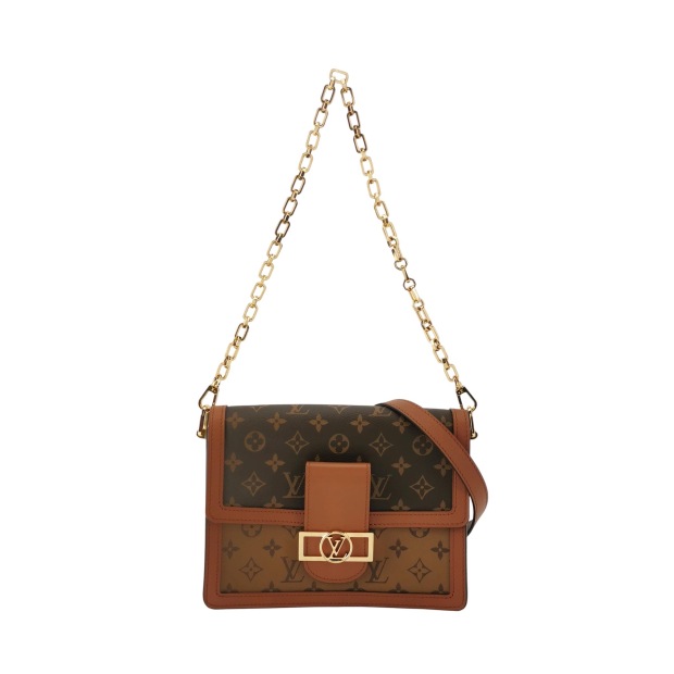 Louis Vuitton(LV) Dauphine Shoulder Bag Reverse Monogram Canvas MM — pre-owned, Vierlot