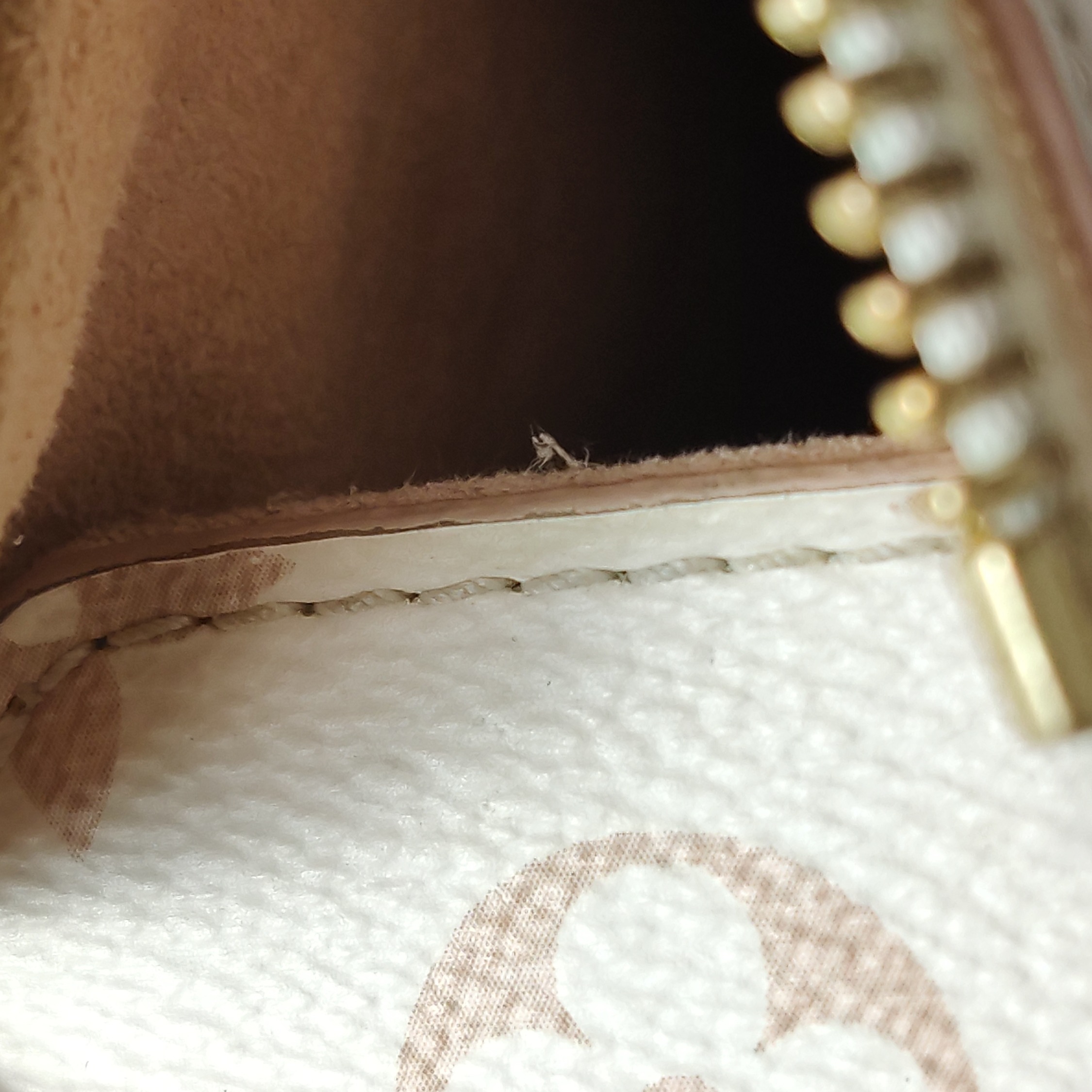 Louis Vuitton(LV) Side Trunk Handbag Monogram Dune Canvas MM — photo 11 of 25