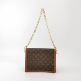 Louis Vuitton(LV) Dauphine Shoulder Bag Reverse Monogram Canvas MM — thumbnail 3