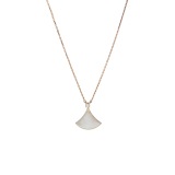 Bvlgari Divas' Dream Pendant Necklace 18K Rose Gold with Mother of Pearl and Diamond Small — thumbnail 1