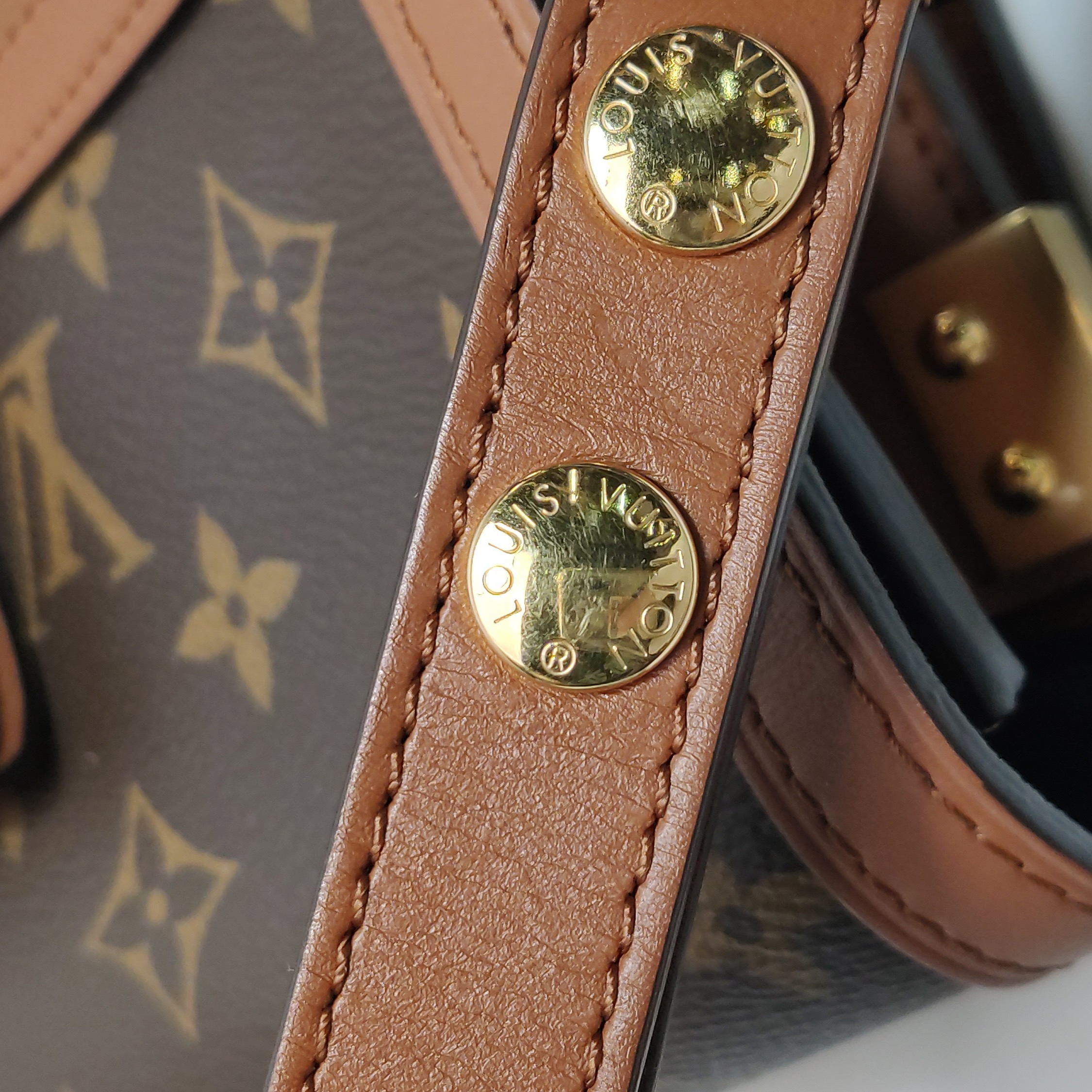 Louis Vuitton(LV) Dauphine Shoulder Bag Reverse Monogram Canvas MM — photo 11 of 15