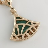 Bvlgari Divas' Dream Pendant Necklace 18K Rose Gold with Malachite and Diamonds Large — thumbnail 8