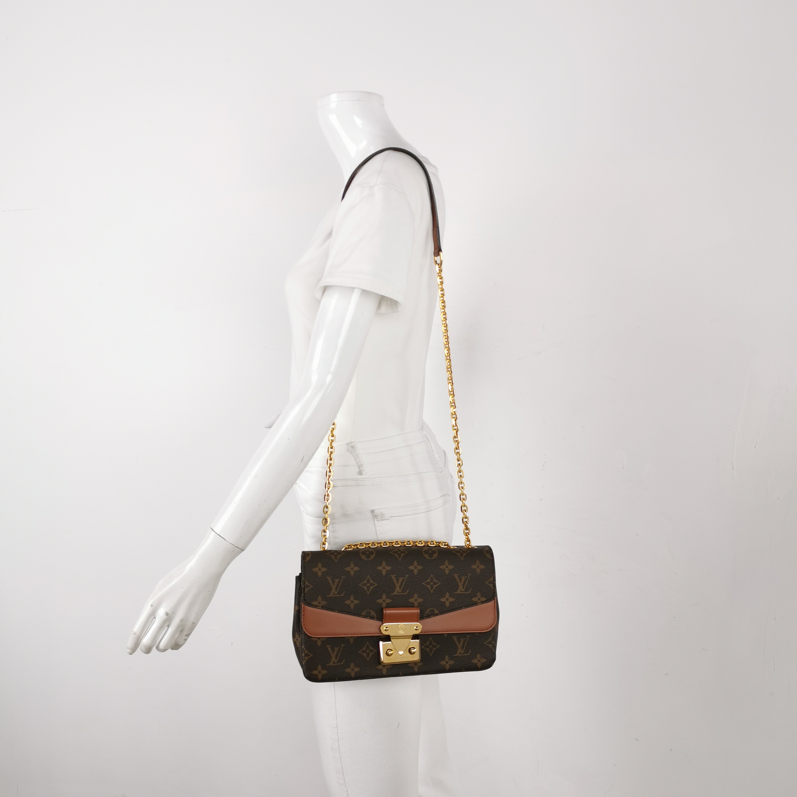 Louis Vuitton(LV) Marceau Handbag Monogram Canvas with Leather — alternate view