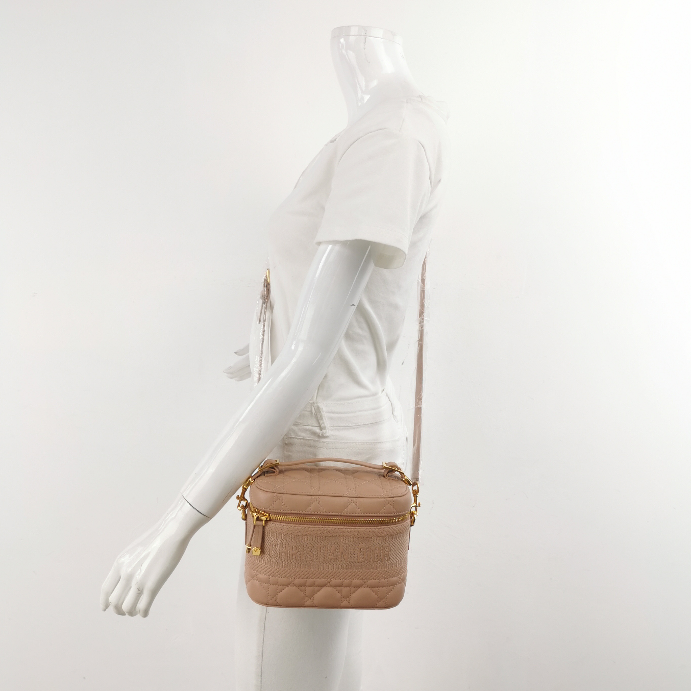 Christian Dior DiorTravel Convertible Vanity Case Cannage Quilt Lambskin Small — alternate view