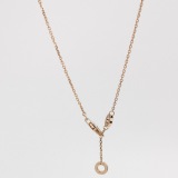 Bvlgari Divas' Dream Pendant Necklace 18K Rose Gold with Carnelian and Diamonds Large — thumbnail 4