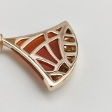Bvlgari Divas' Dream Pendant Necklace 18K Rose Gold with Carnelian and Diamonds Large — thumbnail 7