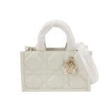Christian Dior Book Tote with Strap Macrocannage Quilt Calfskin Mini — thumbnail 1