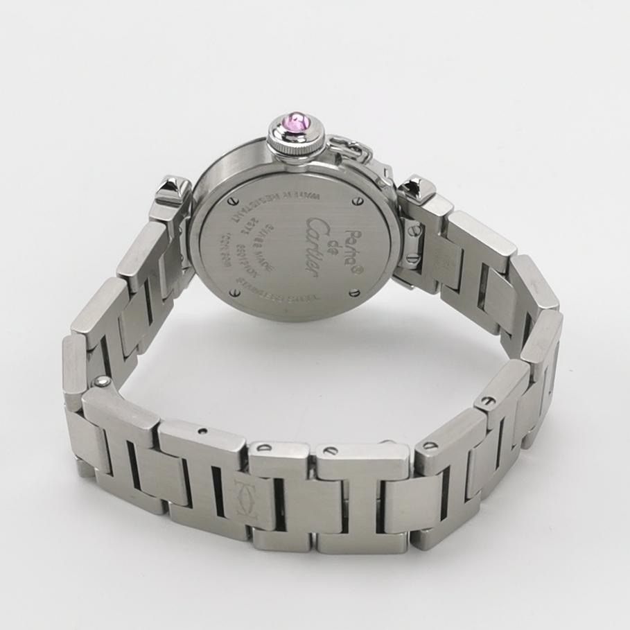 Cartier Miss Pasha Pink Dial Quartz Watch Stainless Steel 27 — photo 3 of 9