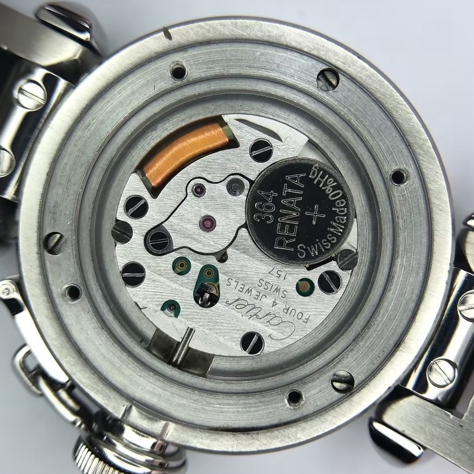 Cartier Miss Pasha Pink Dial Quartz Watch Stainless Steel 27 — photo 7 of 9