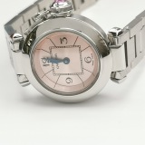 Cartier Miss Pasha Pink Dial Quartz Watch Stainless Steel 27 — thumbnail 6