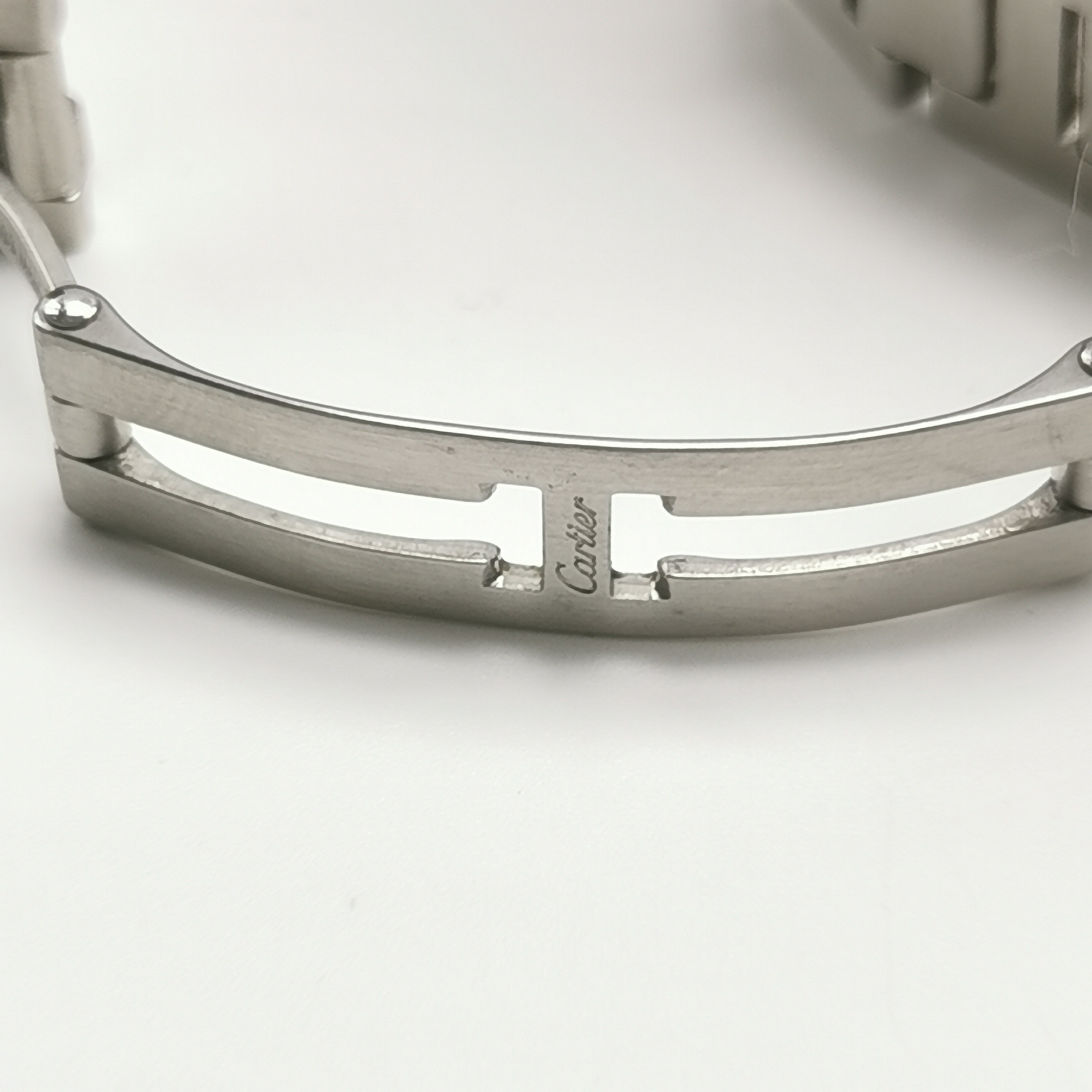 Cartier Miss Pasha Pink Dial Quartz Watch Stainless Steel 27 — photo 8 of 9