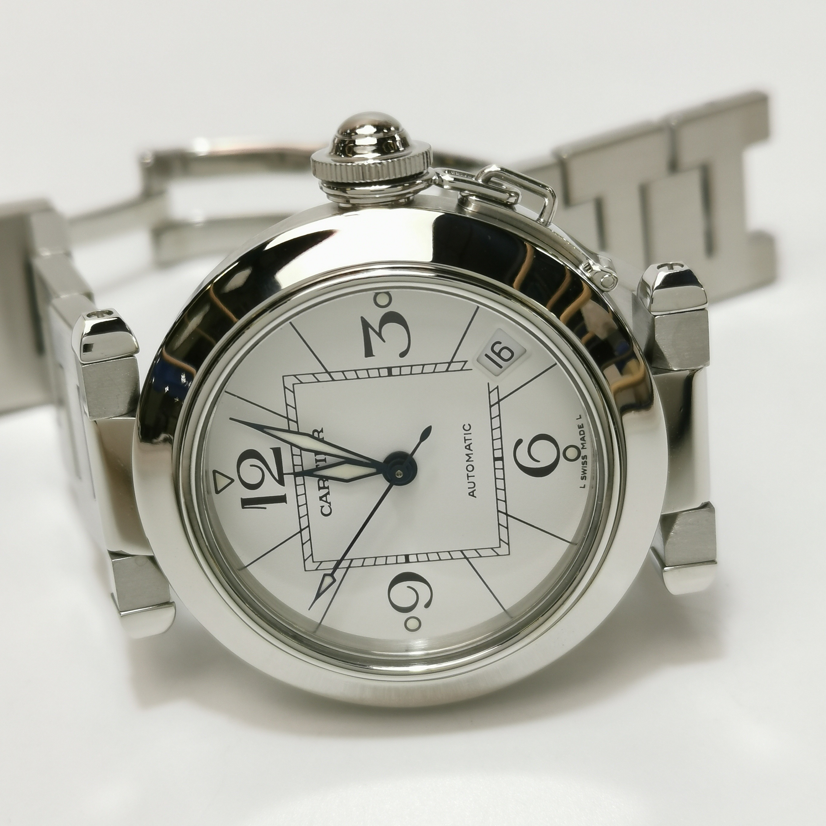 Cartier Pasha De Cartier Automatic Watch Stainless Steel 35 — photo 6 of 12