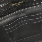 Saint Laurent(LV) Cassandra Chain Shoulder Bag Crocodile Embossed Leather Small — thumbnail 8