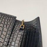 Saint Laurent(LV) Cassandra Chain Shoulder Bag Crocodile Embossed Leather Small — thumbnail 11