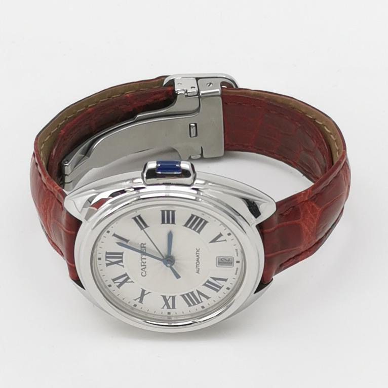 Cartier Cle de Cartier Automatic Watch Stainless Steel and Alligator 31 — alternate view