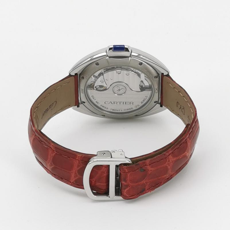 Cartier Cle de Cartier Automatic Watch Stainless Steel and Alligator 31 — photo 3 of 15