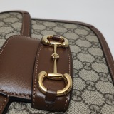 Gucci Horsebit 1955 Shoulder Bag GG Coated Canvas with Leather Small — thumbnail 8