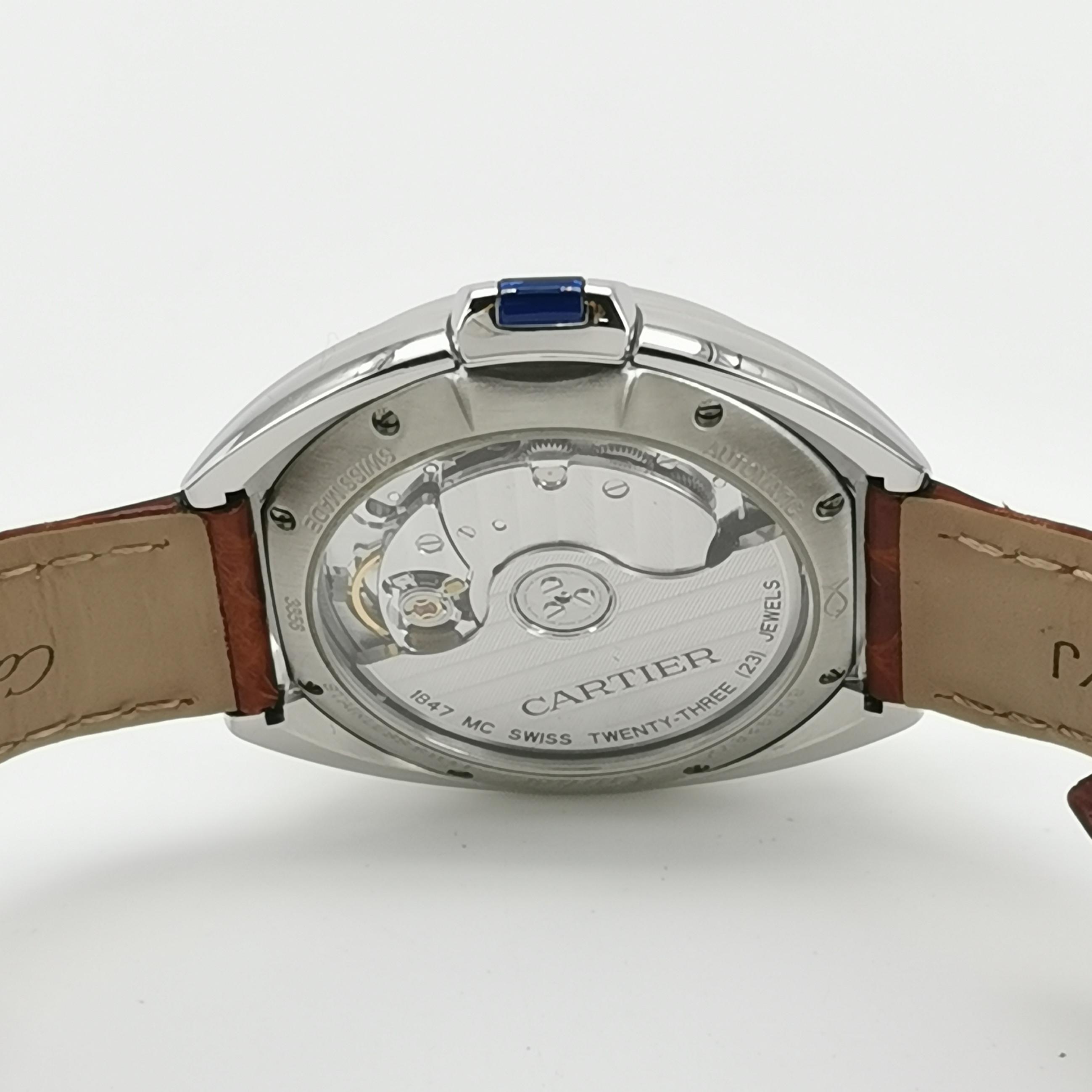 Cartier Cle de Cartier Automatic Watch Stainless Steel and Alligator 31 — photo 5 of 15