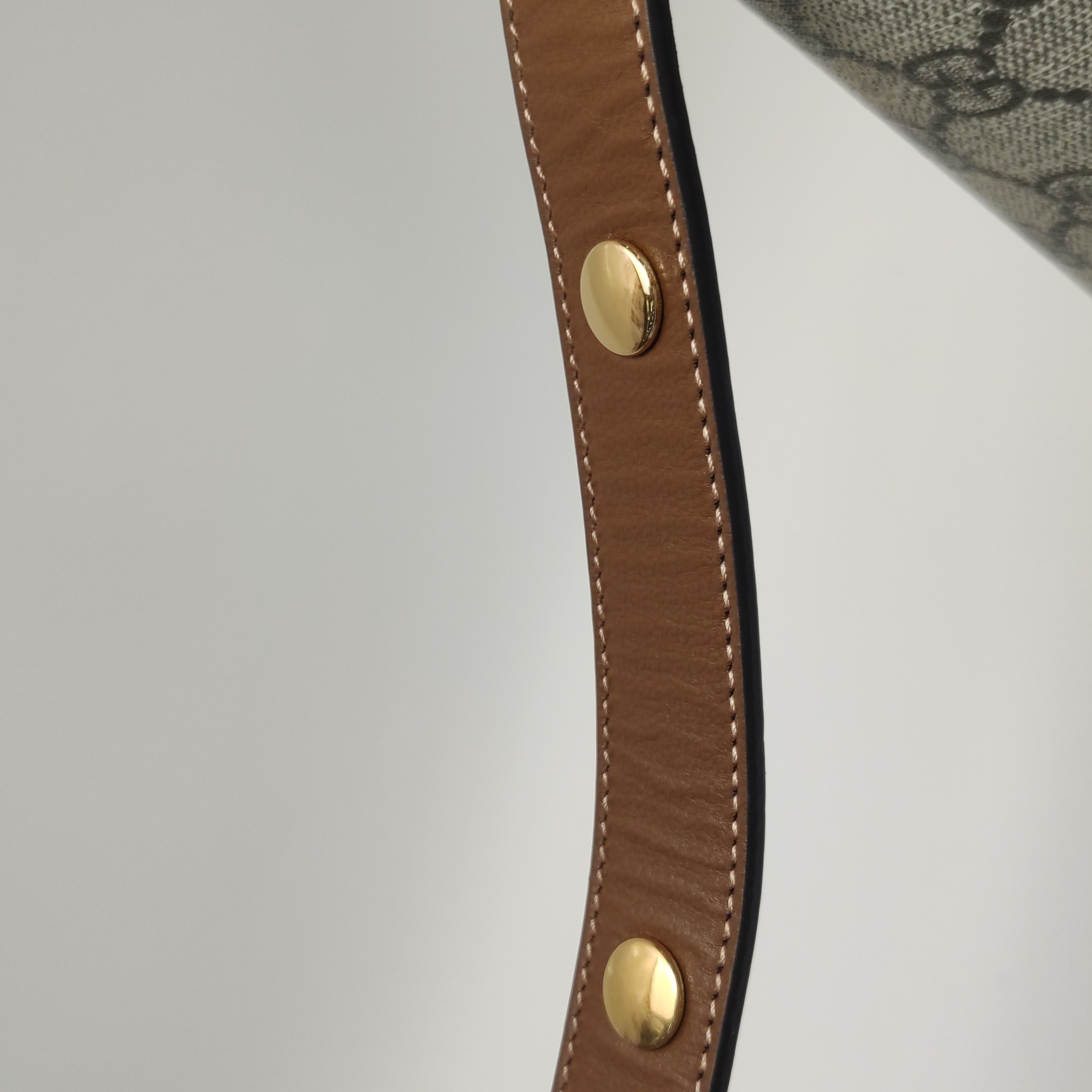 Gucci Horsebit 1955 Shoulder Bag GG Coated Canvas with Leather Small — photo 11 of 13