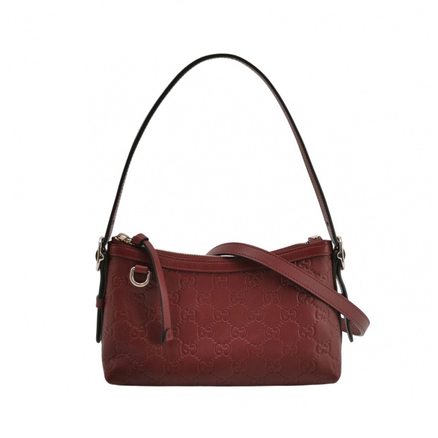 Gucci Emblem Chain Shoulder Bag Guccissima Leather Small — pre-owned, Vierlot