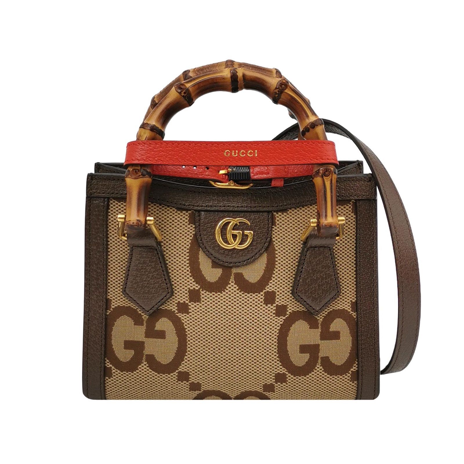 Gucci Diana NM Bamboo Handle Tote Jumbo GG Canvas Mini — photo 1 of 14