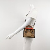 Gucci Diana NM Bamboo Handle Tote Jumbo GG Canvas Mini — thumbnail 2