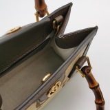 Gucci Diana NM Bamboo Handle Tote Jumbo GG Canvas Mini — thumbnail 9