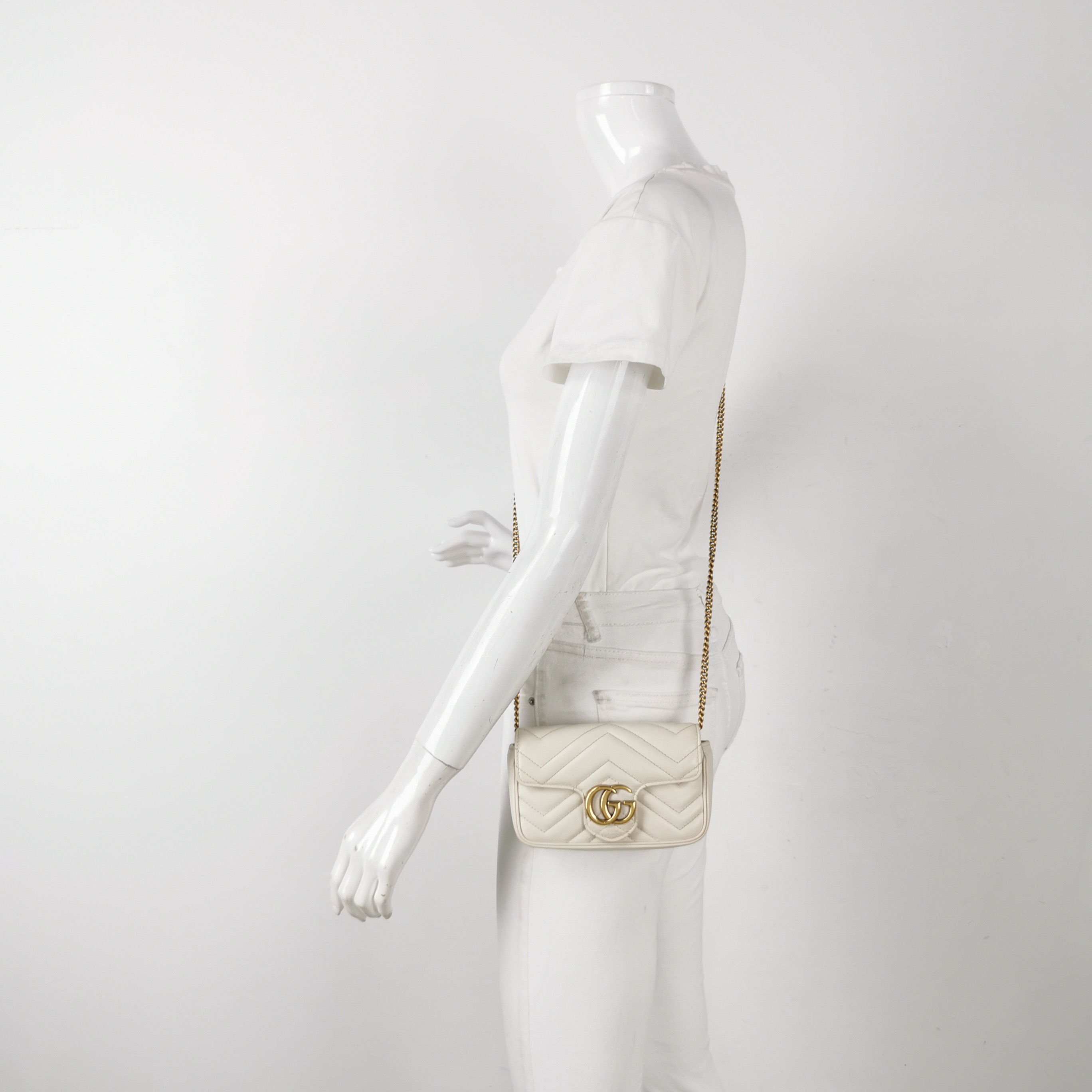 Gucci GG Marmont Flap Bag Matelasse Leather Mini — alternate view