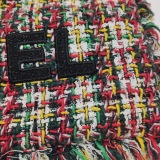 Chanel No 5 Tweed Tote Bag Red Multicolor Shoulder Bag — thumbnail 10