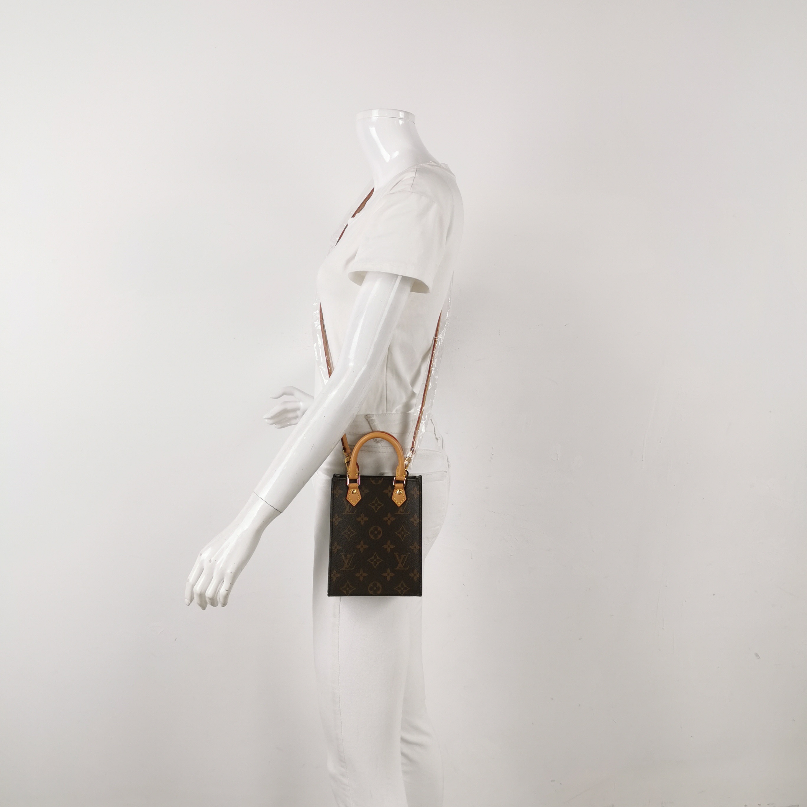 Louis Vuitton(LV) Petit Sac Plat Bag Monogram Canvas — alternate view