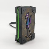 Louis Vuitton(LV) Soft Trunk Phone Box Monogram Canvas with LV Friends Patch — thumbnail 5