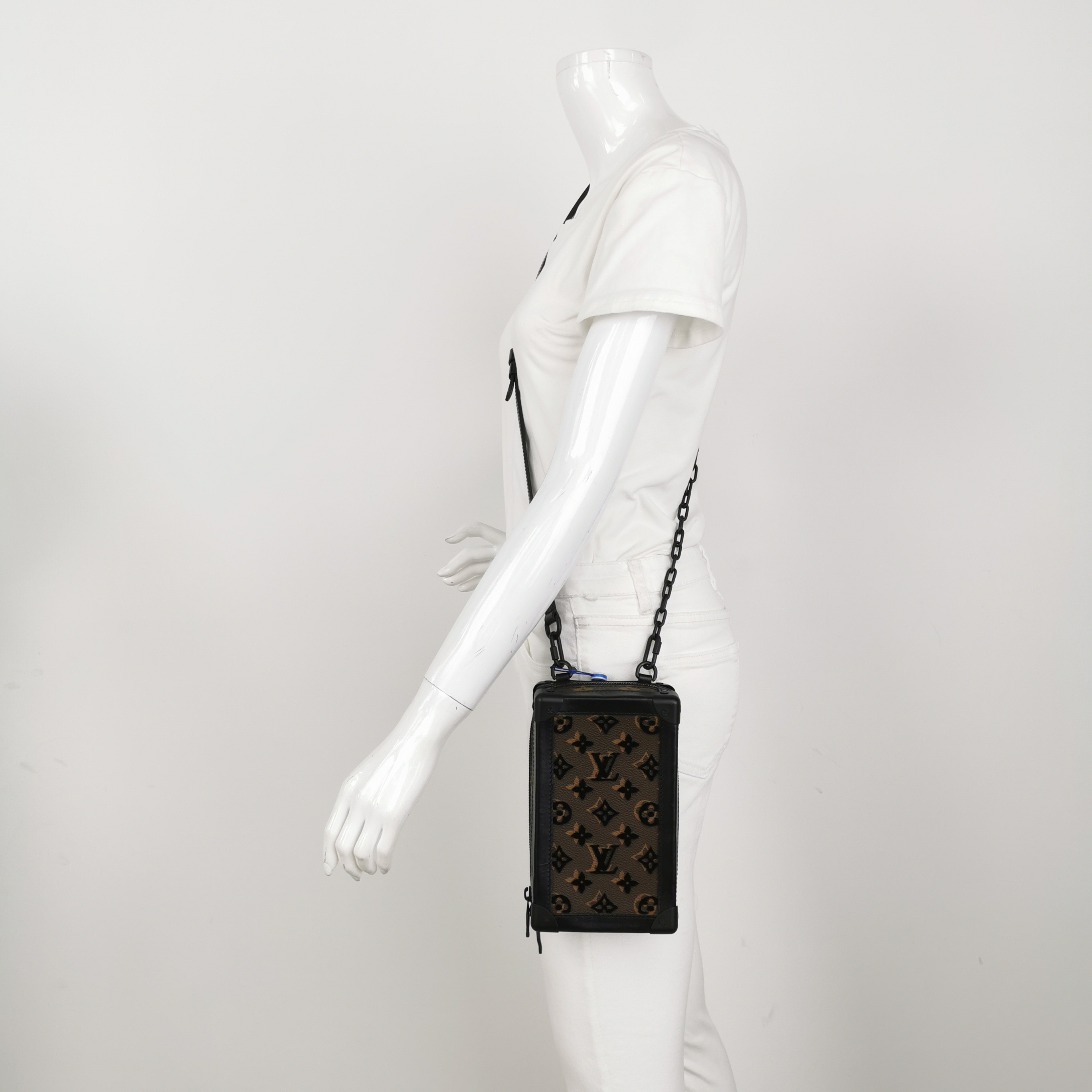 Louis Vuitton(LV) Vertical Soft Trunk Bag Monogram Tuffetage Canvas — alternate view