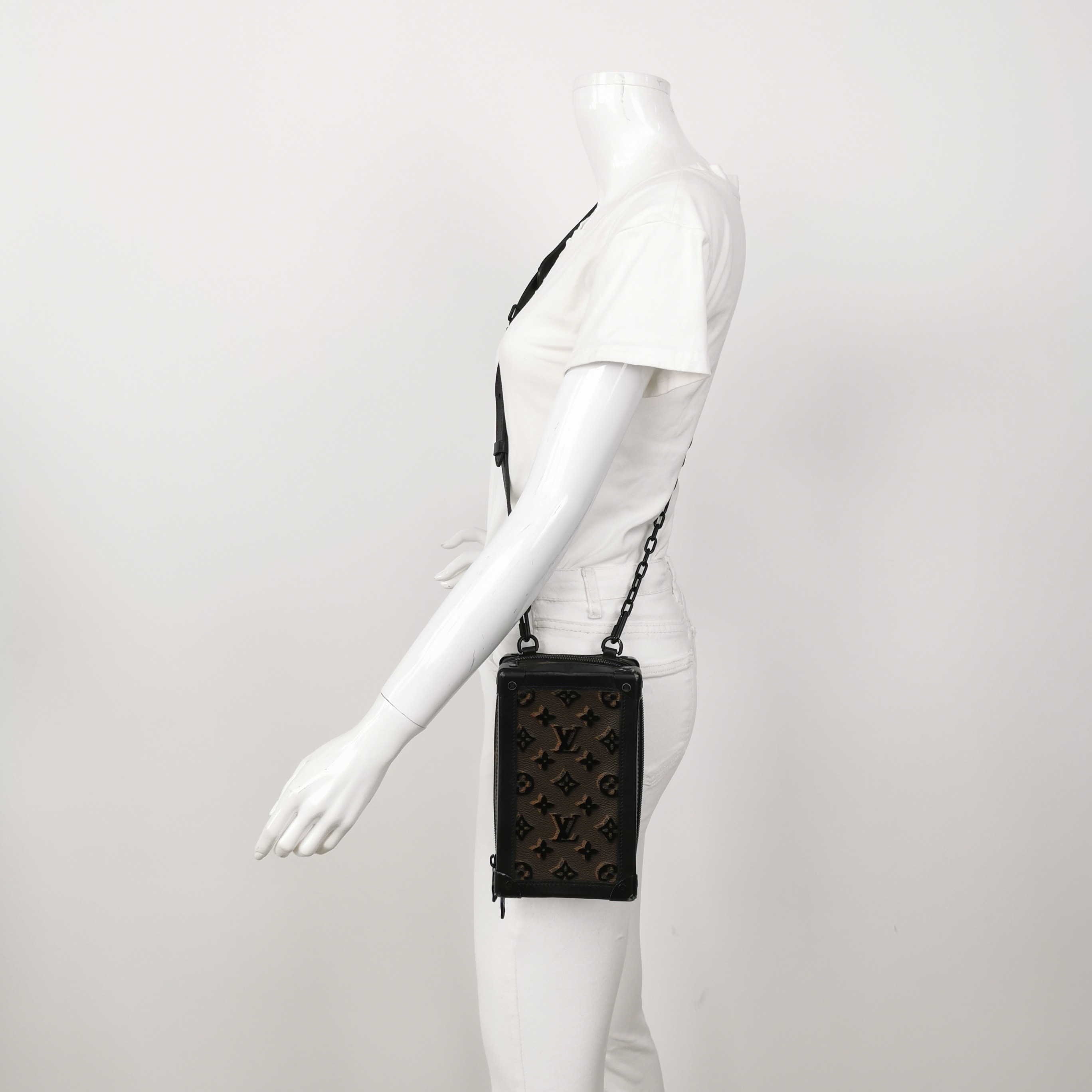 Louis Vuitton(LV) Vertical Soft Trunk Bag Monogram Tuffetage Canvas — alternate view