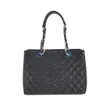 Chanel Grand Shopping Tote Quilted Caviar — thumbnail 1