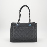 Chanel Grand Shopping Tote Quilted Caviar — thumbnail 5