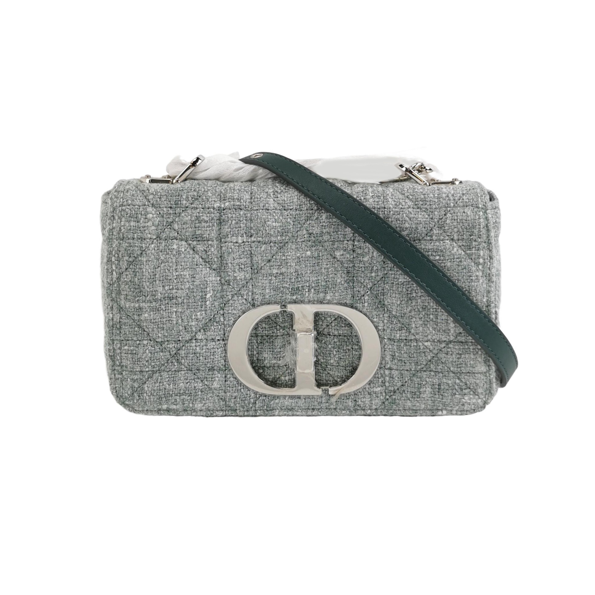 Christian Dior Caro Bag Macrocannage Quilt Linen Small — photo 1 of 12