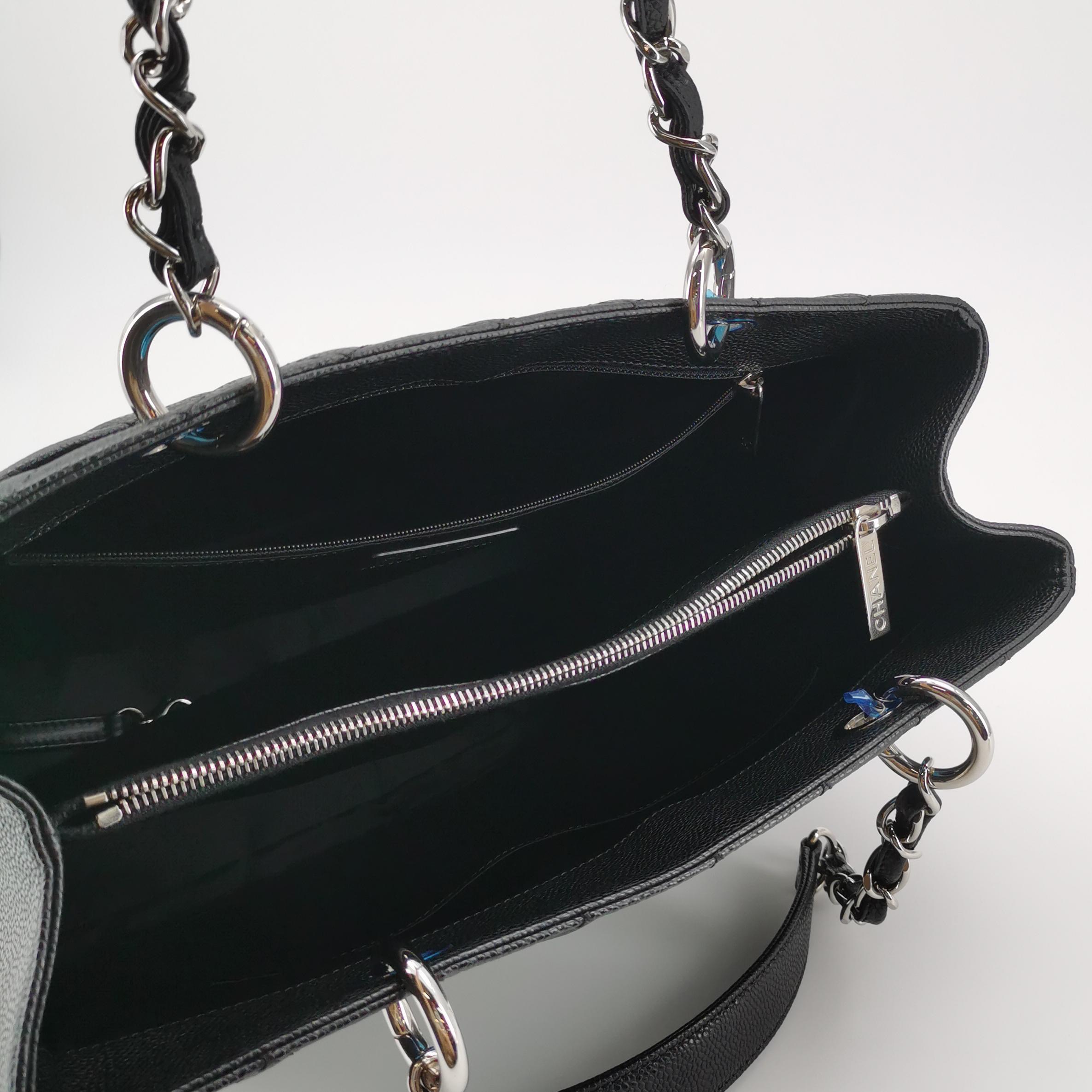 Chanel Grand Shopping Tote Quilted Caviar — photo 7 of 11