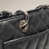Chanel Grand Shopping Tote Quilted Caviar — thumbnail 8