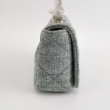 Christian Dior Caro Bag Macrocannage Quilt Linen Small — thumbnail 3